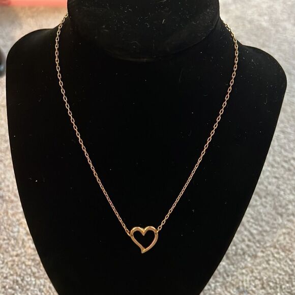 Gold Heart Necklace - Picture 2 of 4